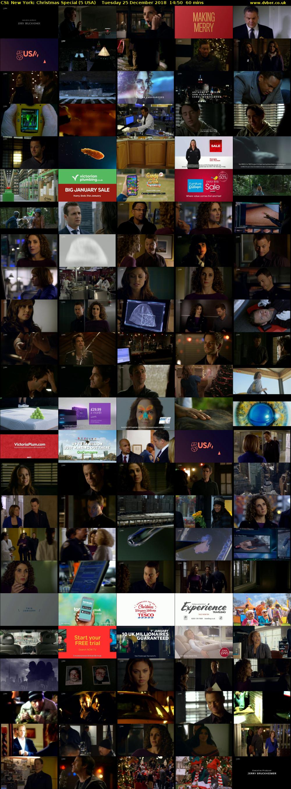CSI: New York: Christmas Special (5 USA) Tuesday 25 December 2018 14:50 - 15:50