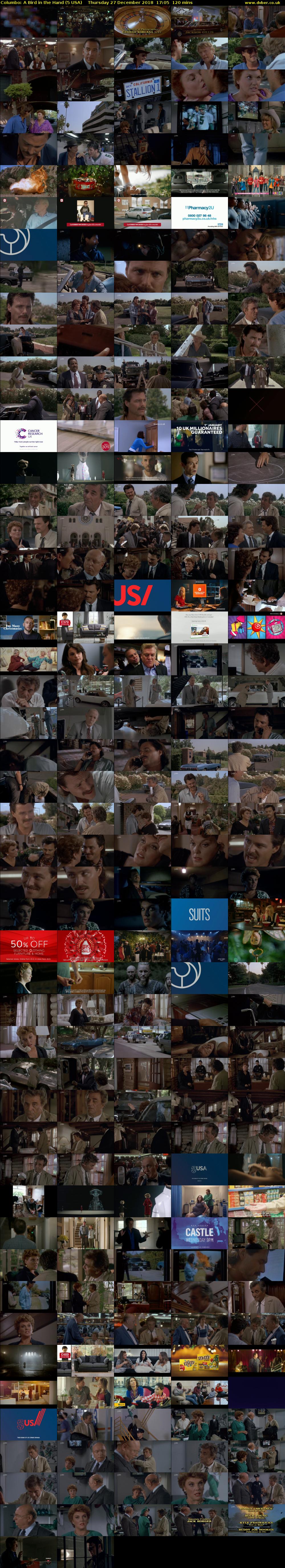 Columbo: A Bird in the Hand (5 USA) Thursday 27 December 2018 17:05 - 19:05