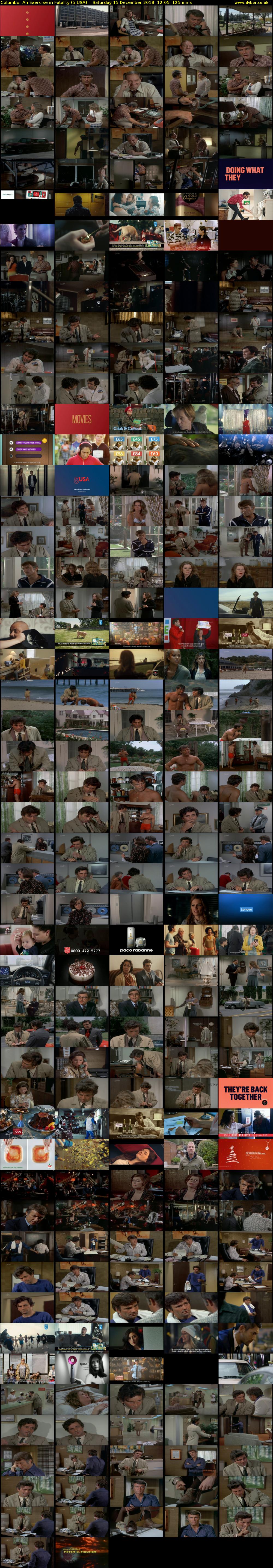 Columbo: An Exercise in Fatality (5 USA) Saturday 15 December 2018 12:05 - 14:10