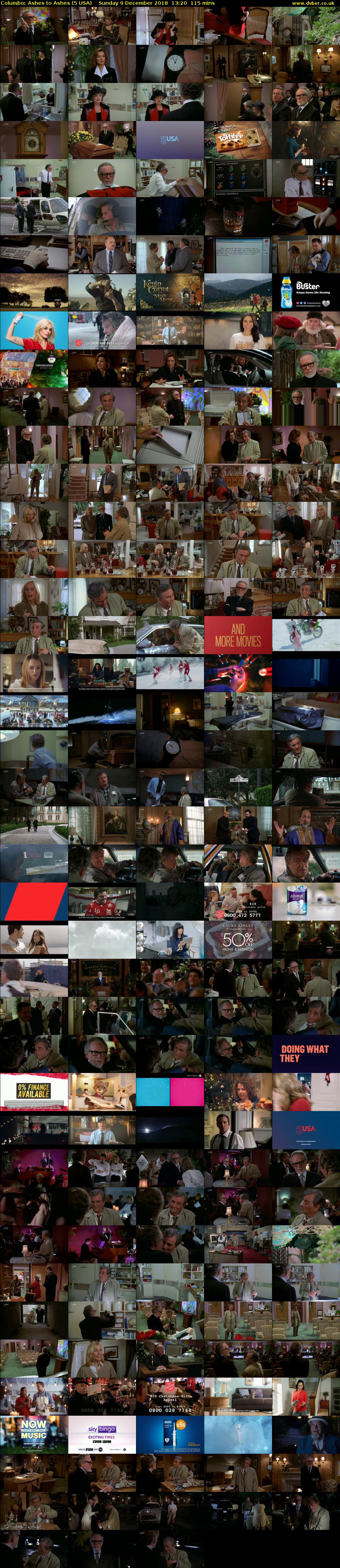 Columbo: Ashes to Ashes (5 USA) Sunday 9 December 2018 13:20 - 15:15