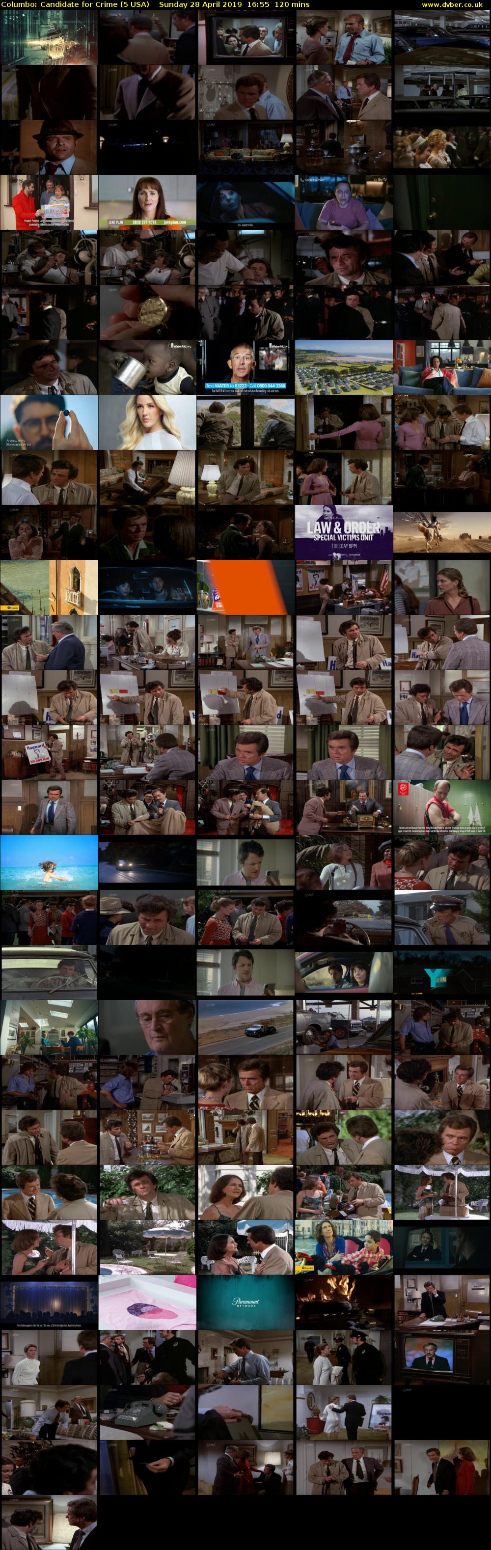Columbo: Candidate for Crime (5 USA) Sunday 28 April 2019 16:55 - 18:55