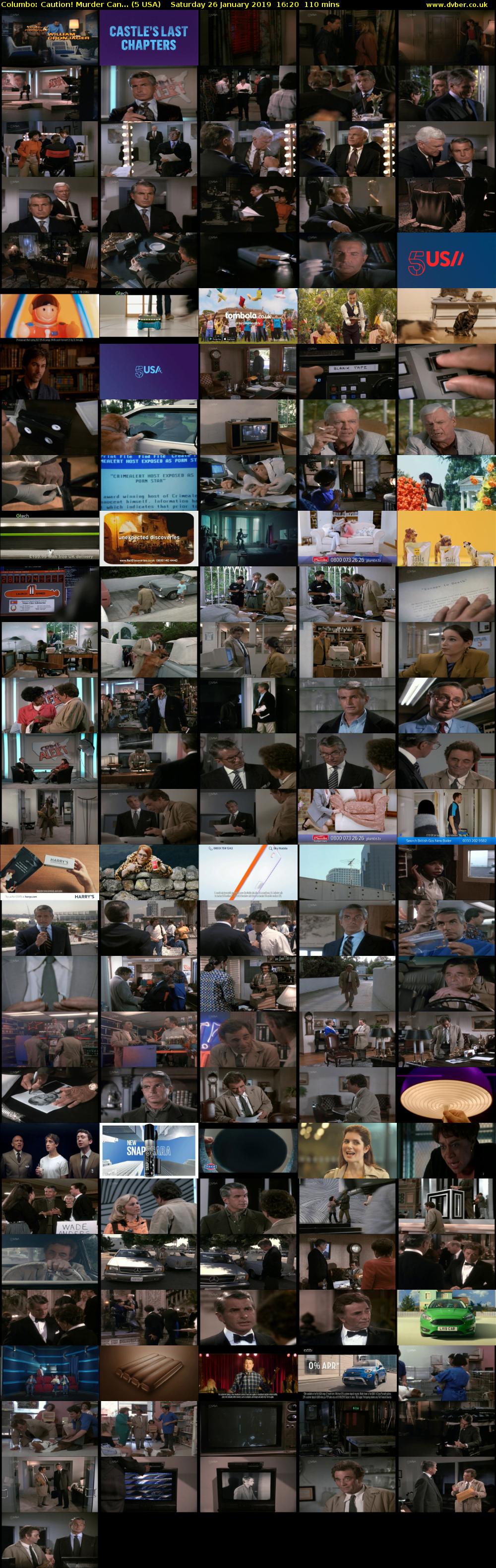 Columbo: Caution! Murder Can... (5 USA) Saturday 26 January 2019 16:20 - 18:10