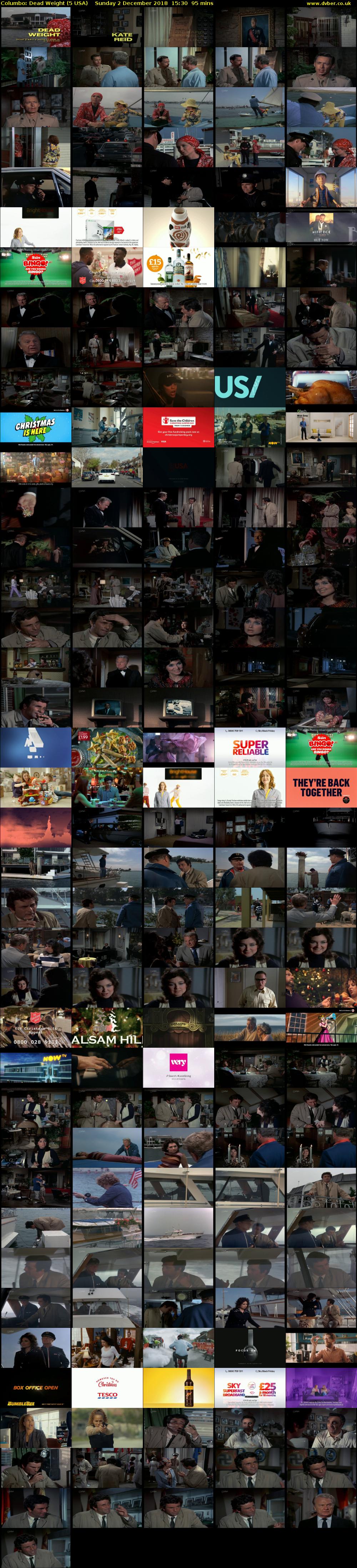 Columbo: Dead Weight (5 USA) Sunday 2 December 2018 15:30 - 17:05