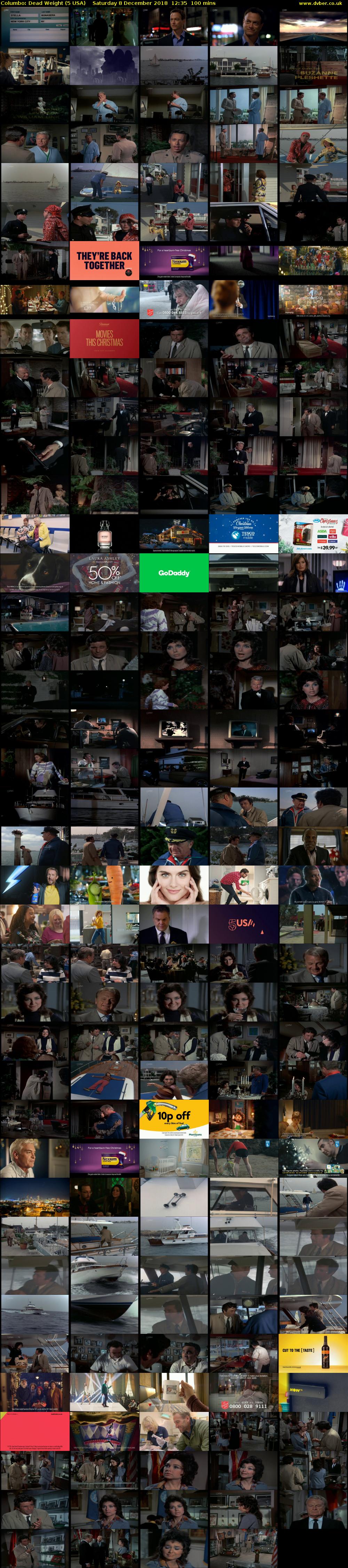 Columbo: Dead Weight (5 USA) Saturday 8 December 2018 12:35 - 14:15