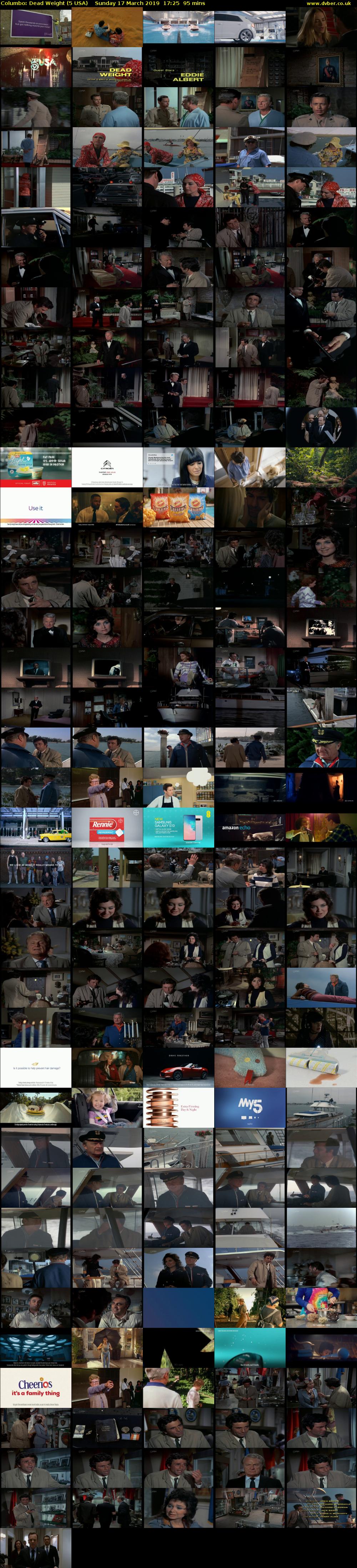 Columbo: Dead Weight (5 USA) Sunday 17 March 2019 17:25 - 19:00