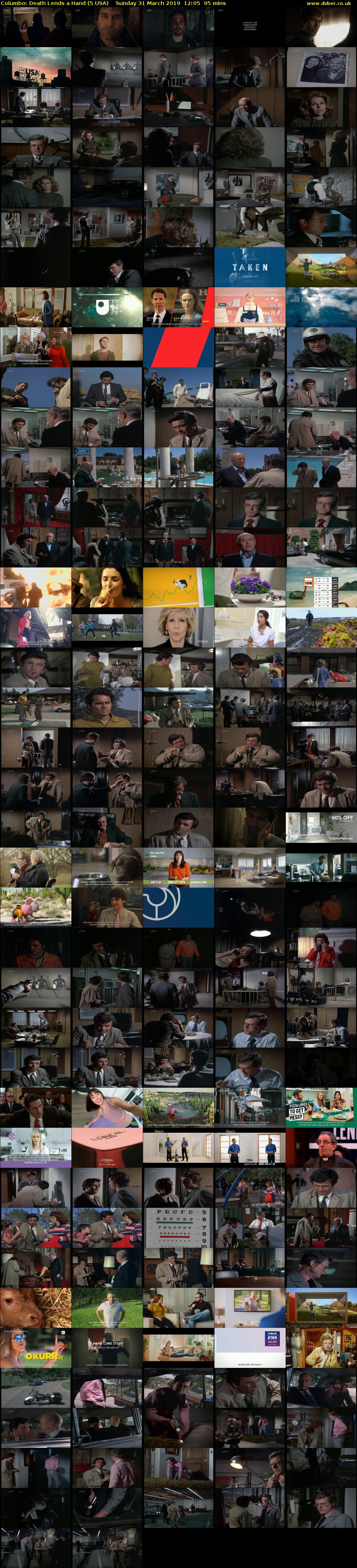 Columbo: Death Lends a Hand (5 USA) Sunday 31 March 2019 12:05 - 13:40