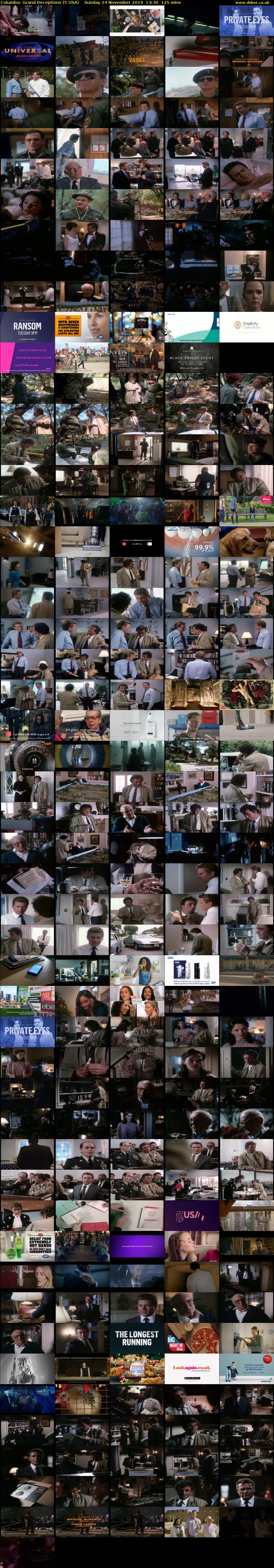 Columbo: Grand Deceptions (5 USA) Sunday 24 November 2019 13:30 - 15:35