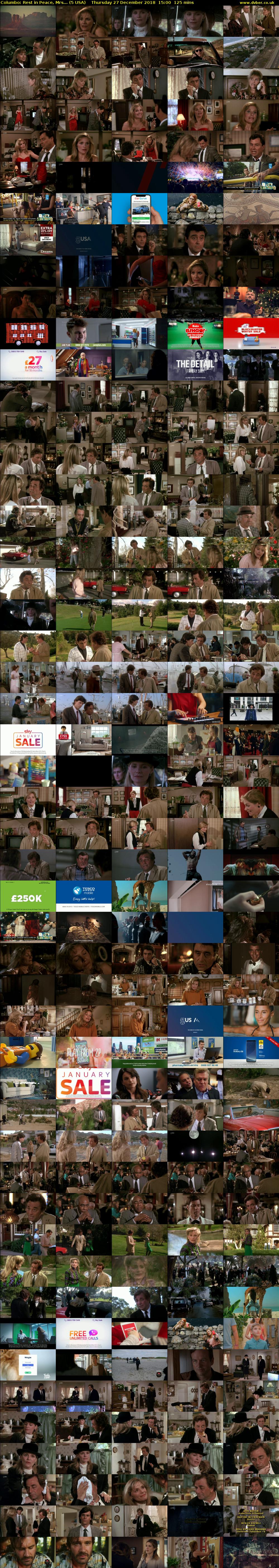 Columbo: Rest in Peace, Mrs... (5 USA) Thursday 27 December 2018 15:00 - 17:05