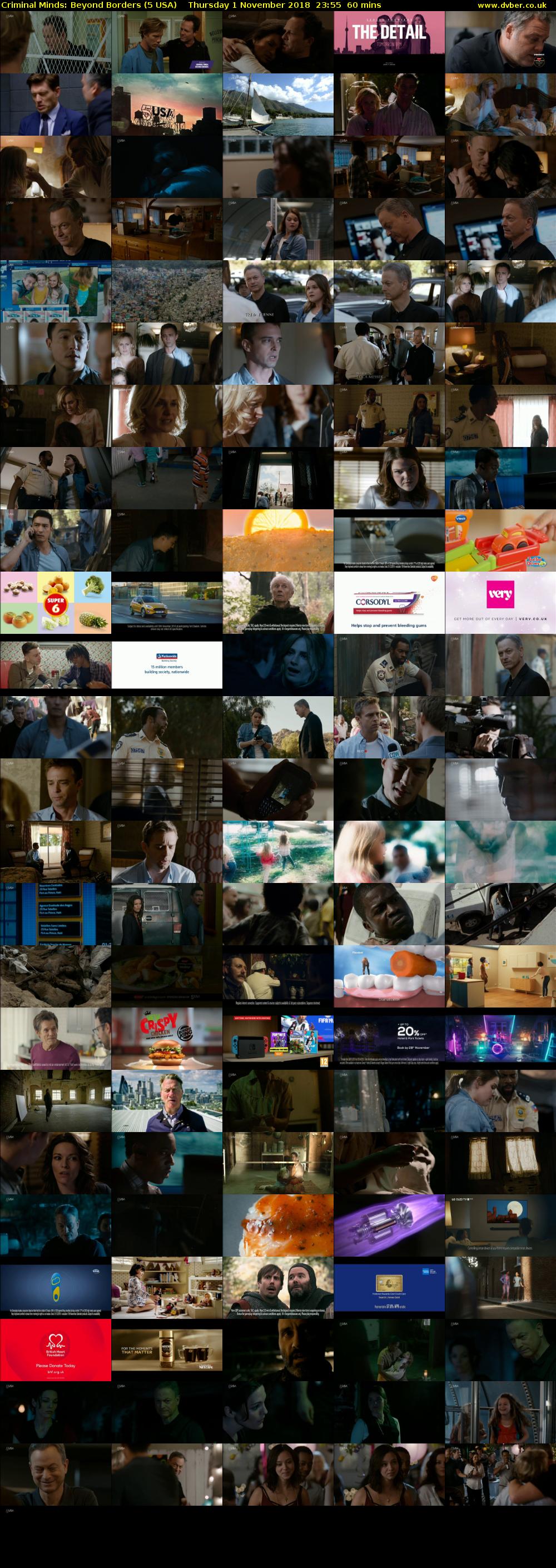 Criminal Minds: Beyond Borders (5 USA) Thursday 1 November 2018 23:55 - 00:55