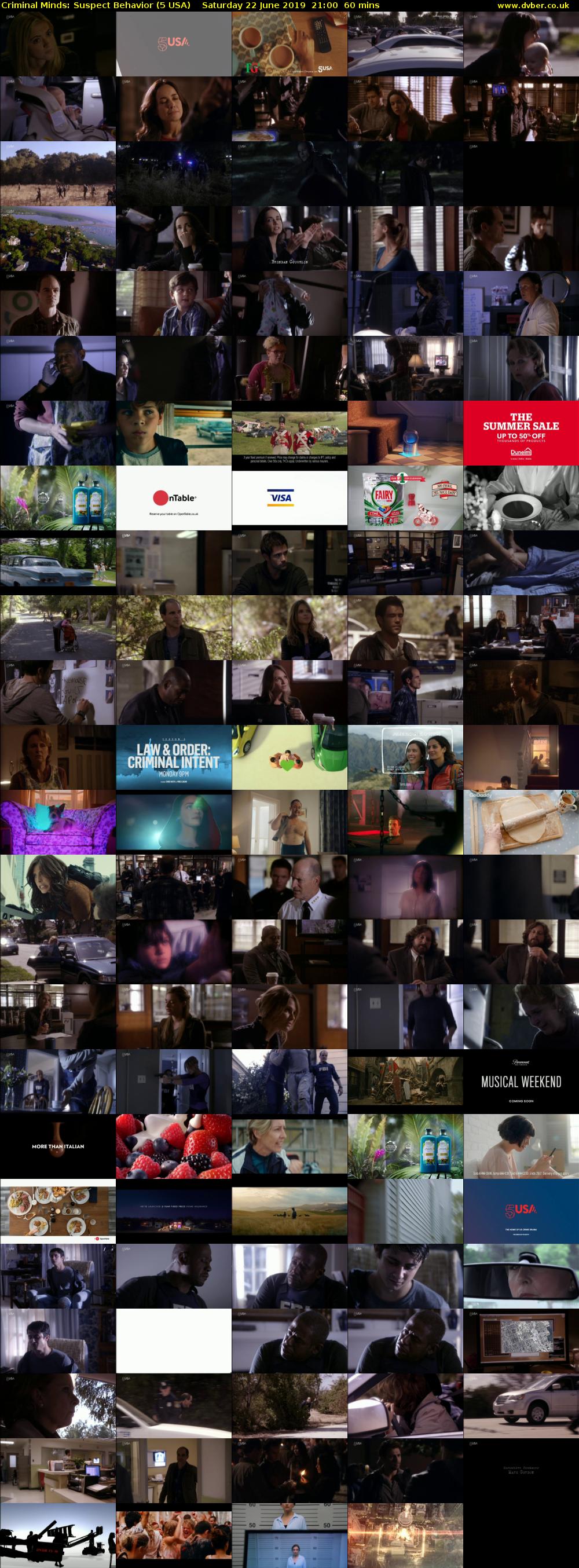 Criminal Minds: Suspect Behavior (5 USA) Saturday 22 June 2019 21:00 - 22:00