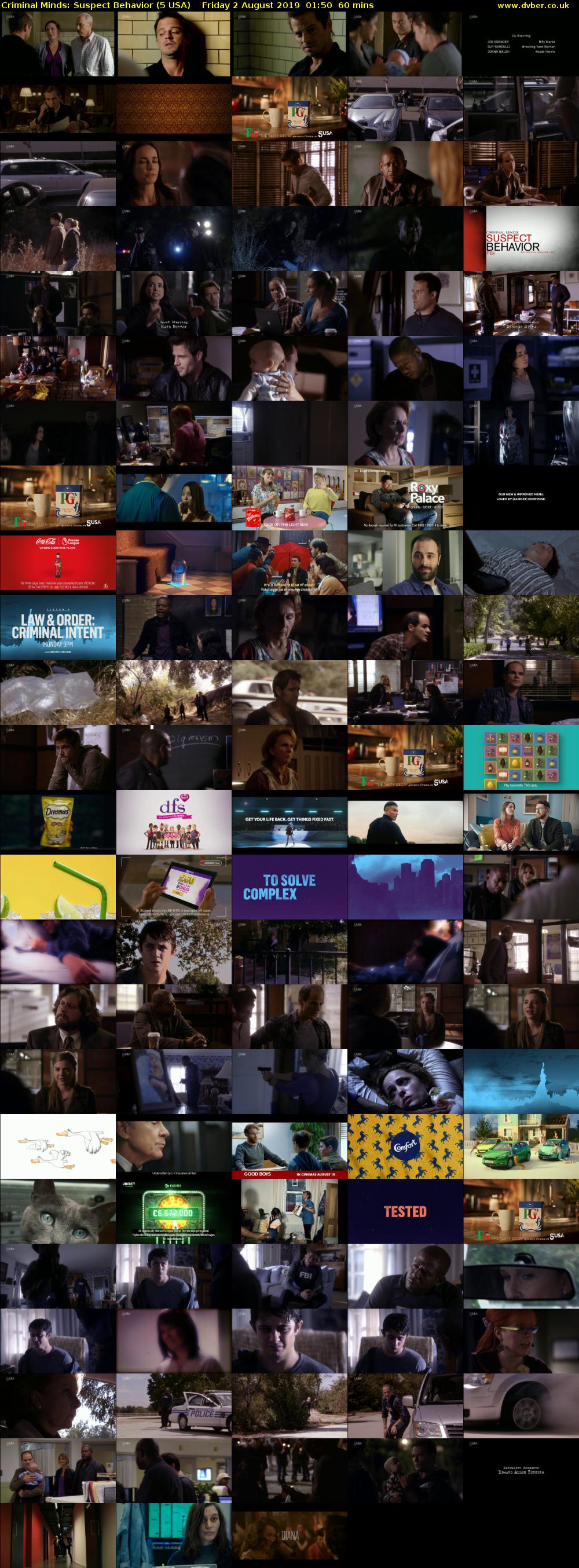 Criminal Minds: Suspect Behavior (5 USA) Friday 2 August 2019 01:50 - 02:50