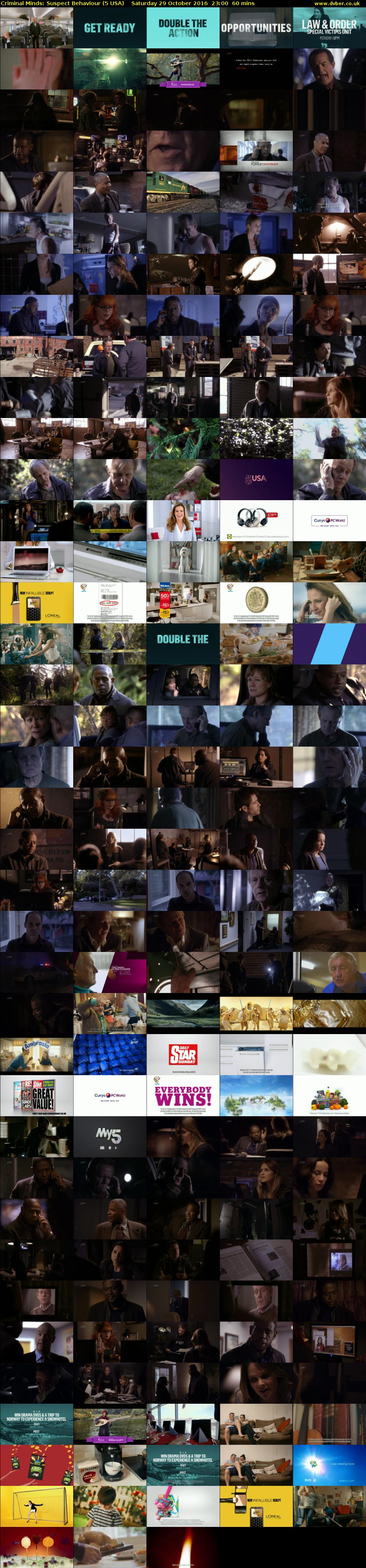 Criminal Minds: Suspect Behaviour (5 USA) Saturday 29 October 2016 23:00 - 00:00