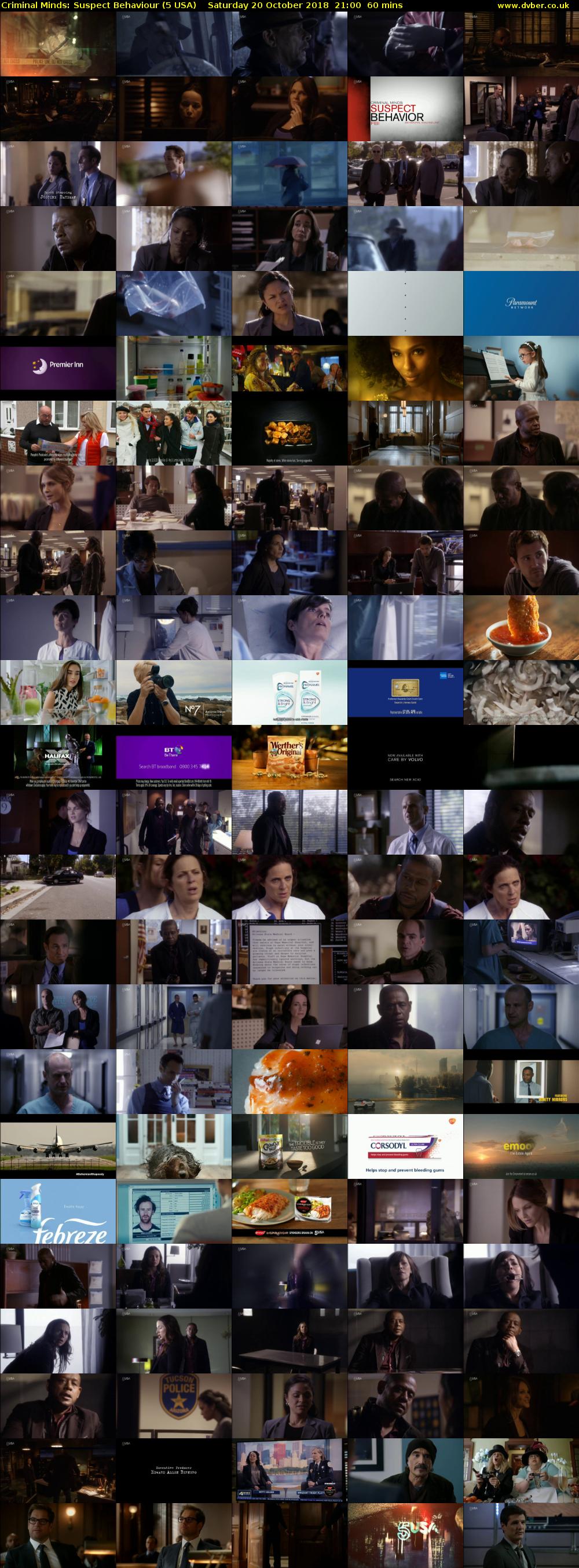 Criminal Minds: Suspect Behaviour (5 USA) Saturday 20 October 2018 21:00 - 22:00