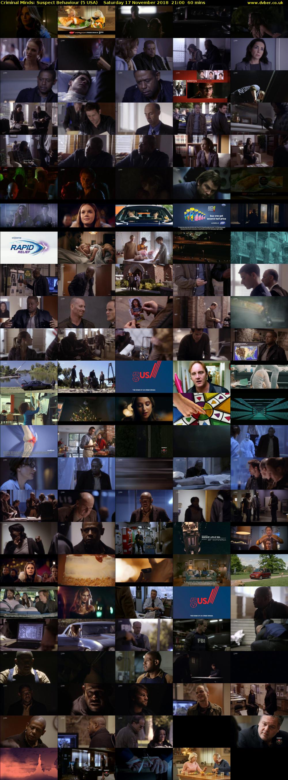 Criminal Minds: Suspect Behaviour (5 USA) Saturday 17 November 2018 21:00 - 22:00