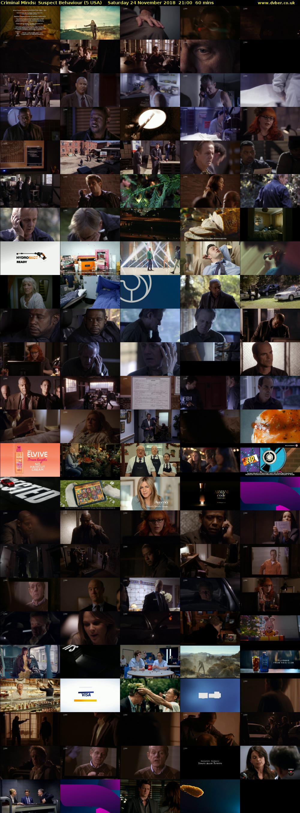 Criminal Minds: Suspect Behaviour (5 USA) Saturday 24 November 2018 21:00 - 22:00