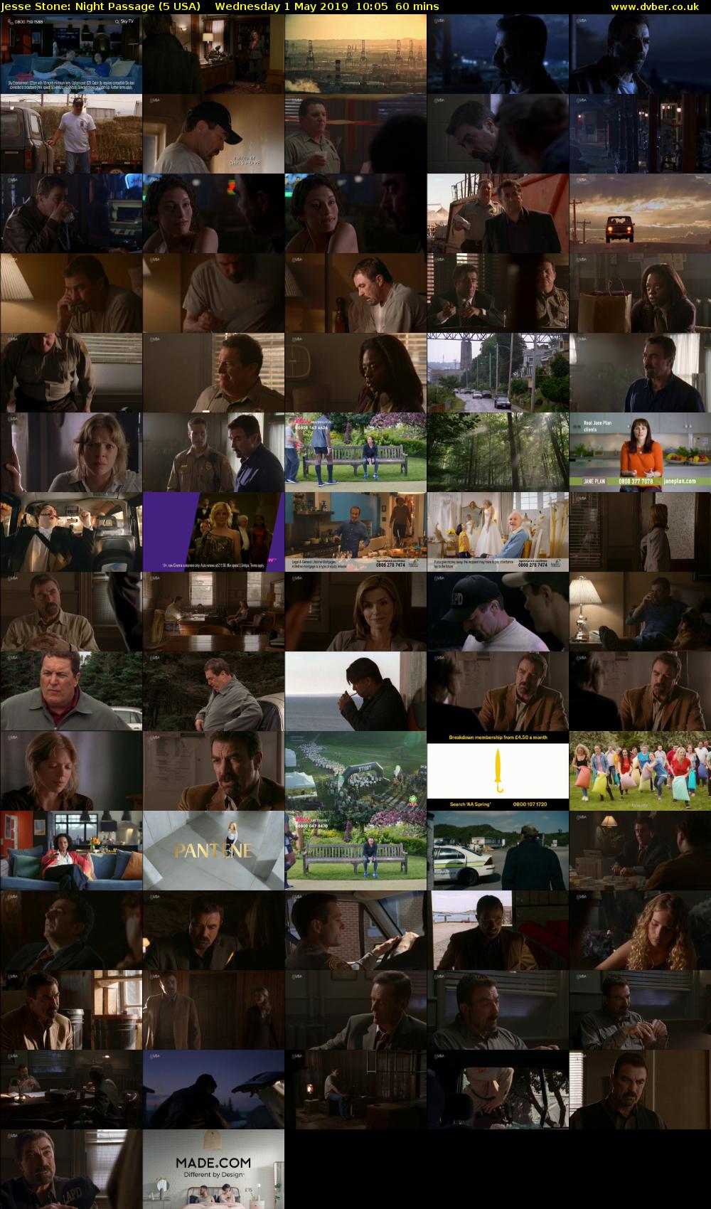 Jesse Stone: Night Passage (5 USA) Wednesday 1 May 2019 10:05 - 11:05