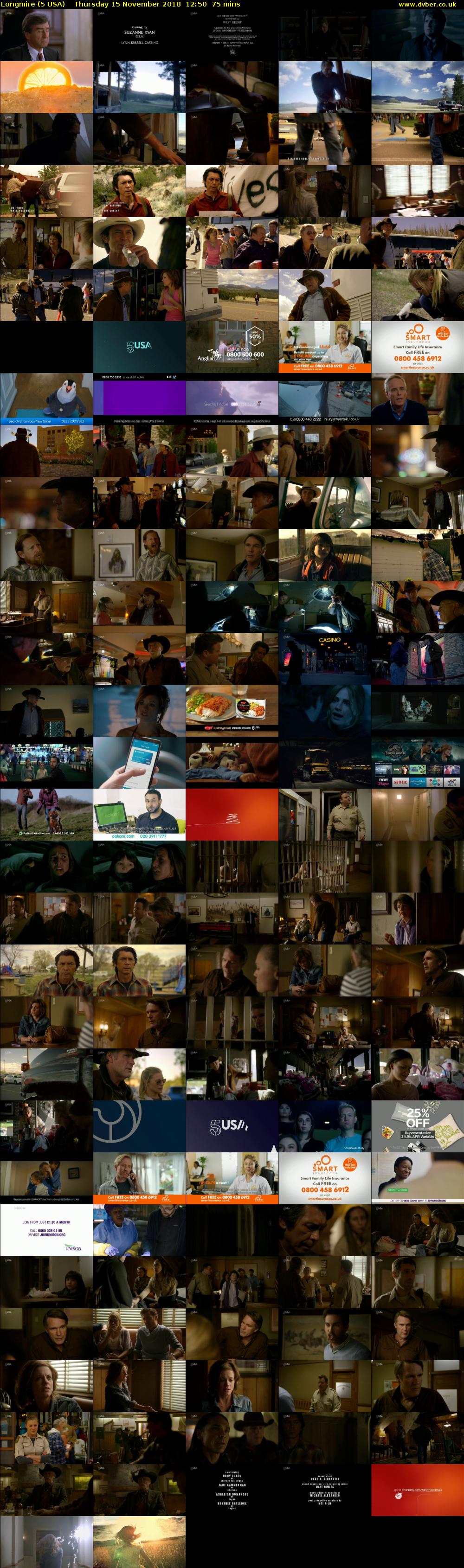 Longmire (5 USA) Thursday 15 November 2018 12:50 - 14:05