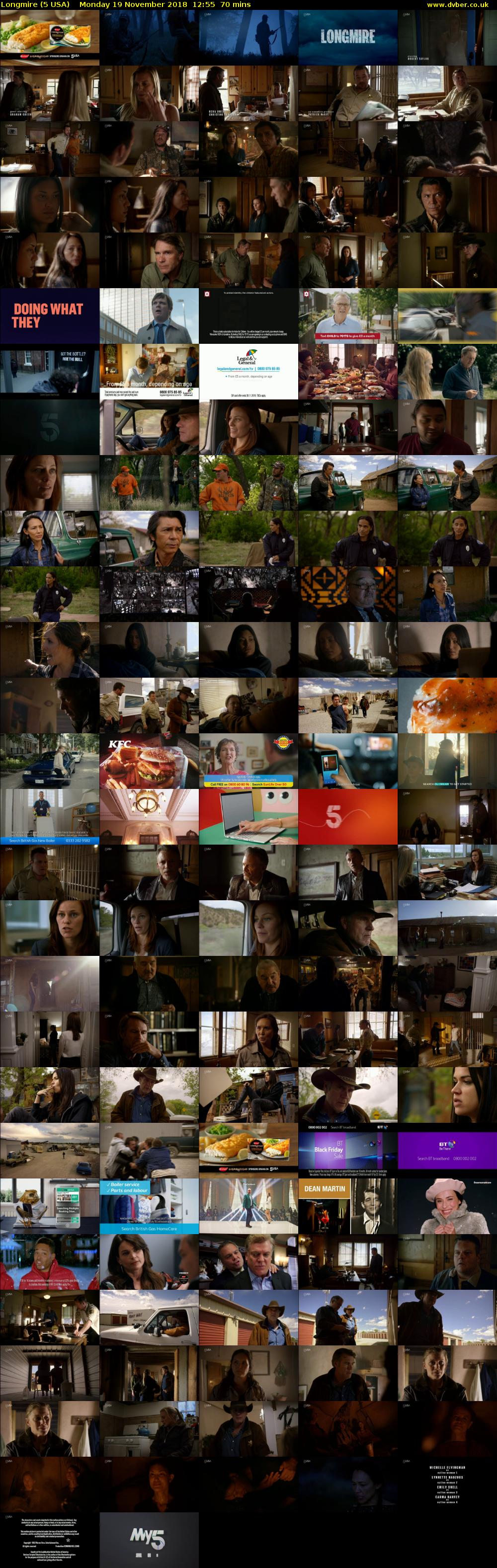 Longmire (5 USA) Monday 19 November 2018 12:55 - 14:05