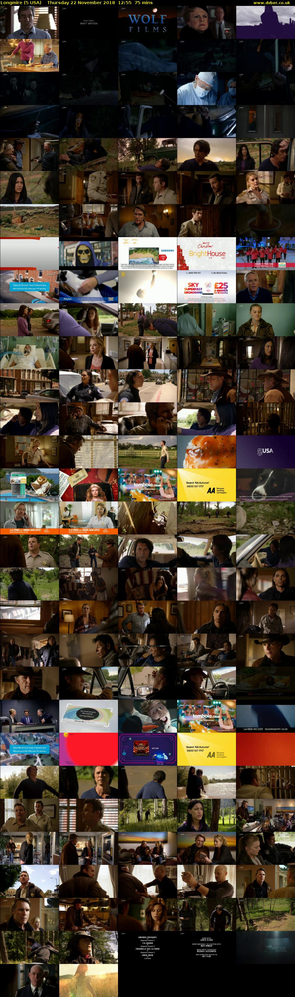 Longmire (5 USA) Thursday 22 November 2018 12:55 - 14:10