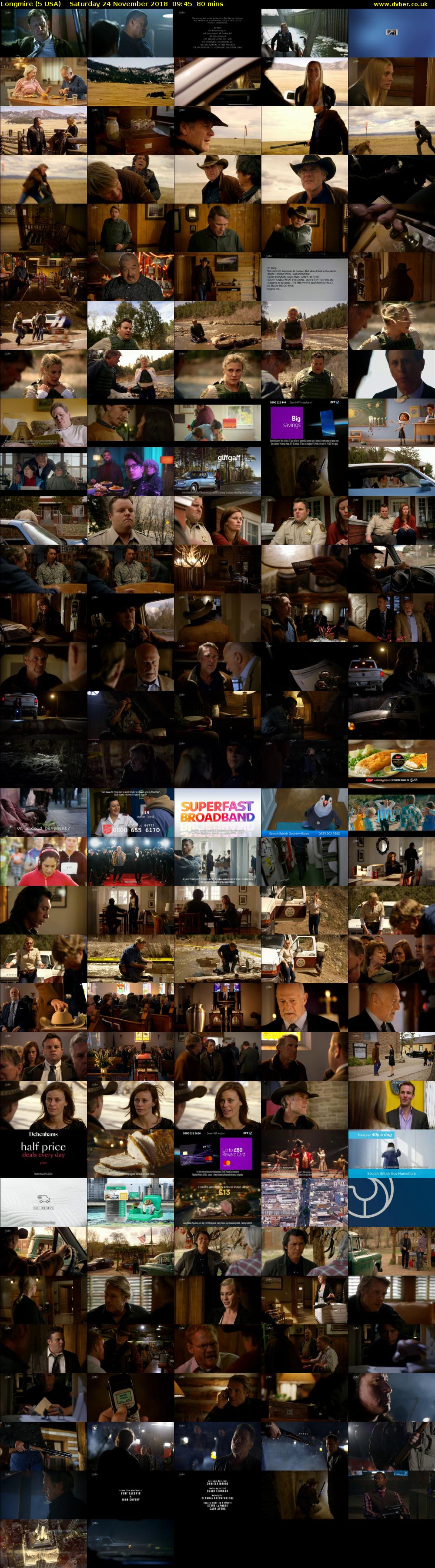 Longmire (5 USA) Saturday 24 November 2018 09:45 - 11:05