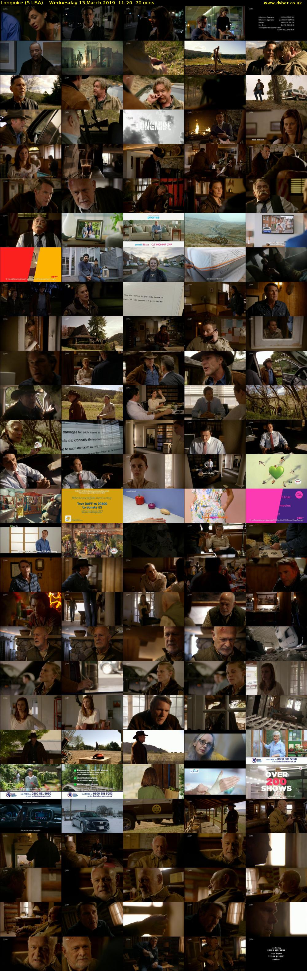 Longmire (5 USA) Wednesday 13 March 2019 11:20 - 12:30