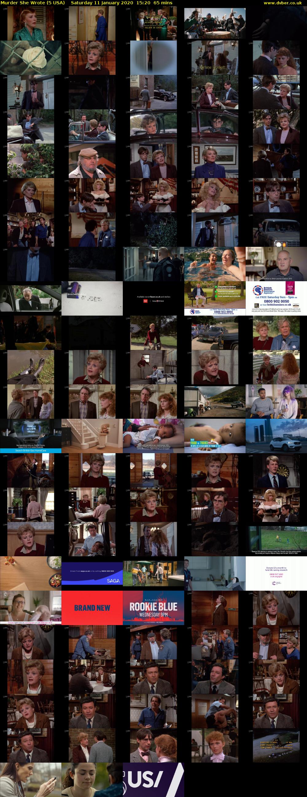 Murder She Wrote (5 USA) Saturday 11 January 2020 15:20 - 16:25