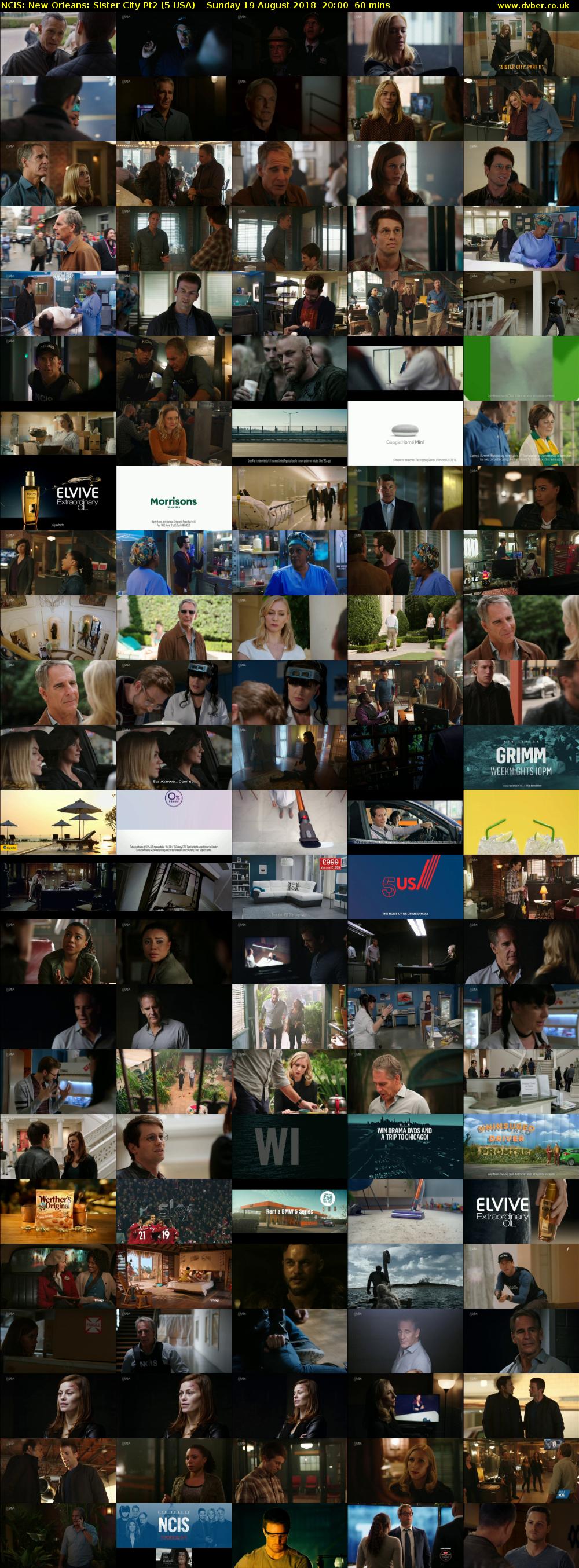 NCIS: New Orleans: Sister City Pt2 (5 USA) Sunday 19 August 2018 20:00 - 21:00