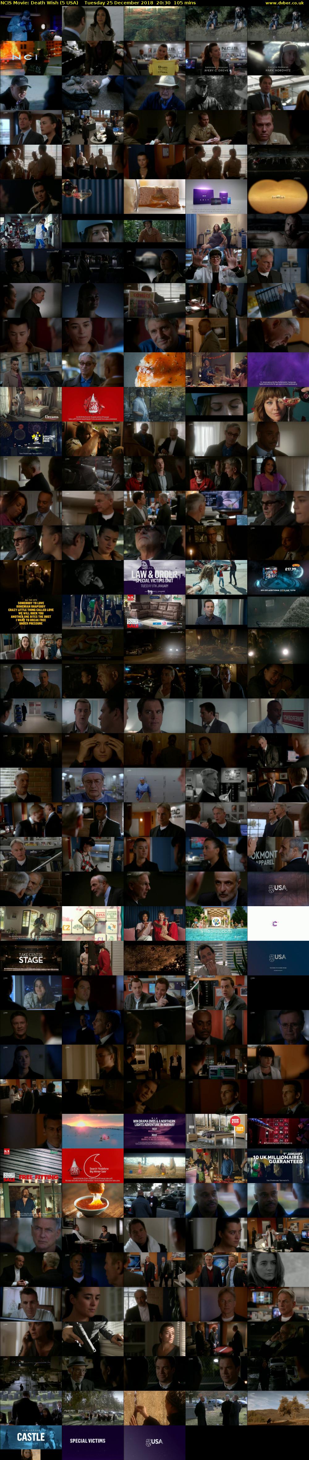 NCIS Movie: Death Wish (5 USA) Tuesday 25 December 2018 20:30 - 22:15