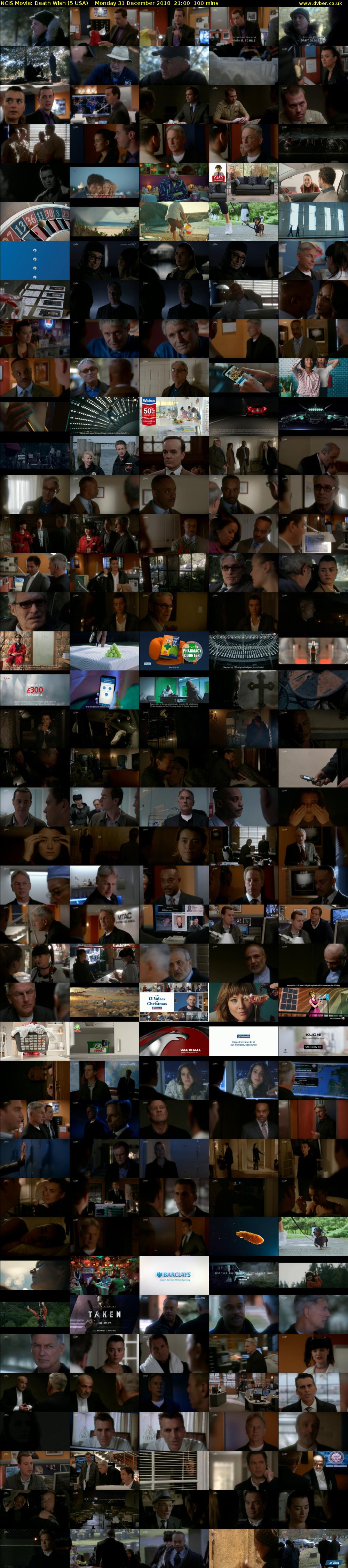 NCIS Movie: Death Wish (5 USA) Monday 31 December 2018 21:00 - 22:40