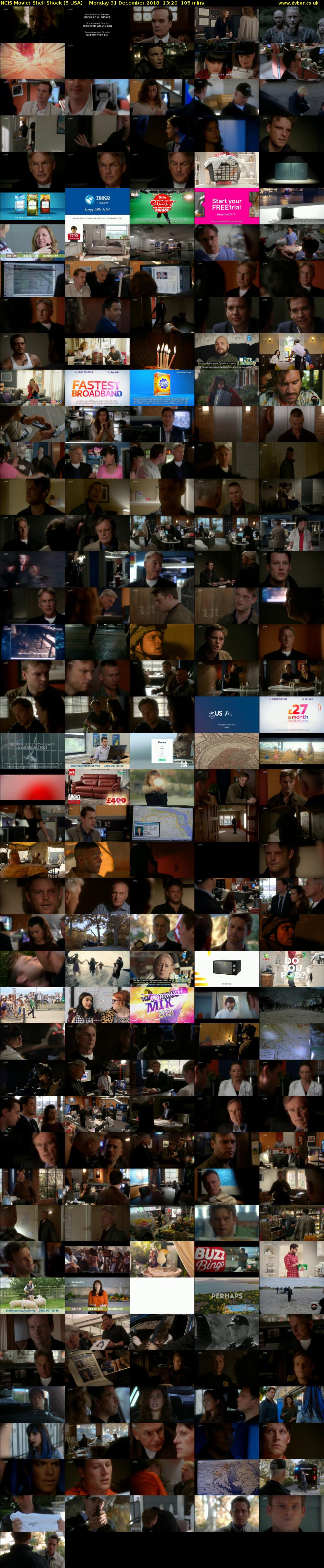 NCIS Movie: Shell Shock (5 USA) Monday 31 December 2018 13:20 - 15:05