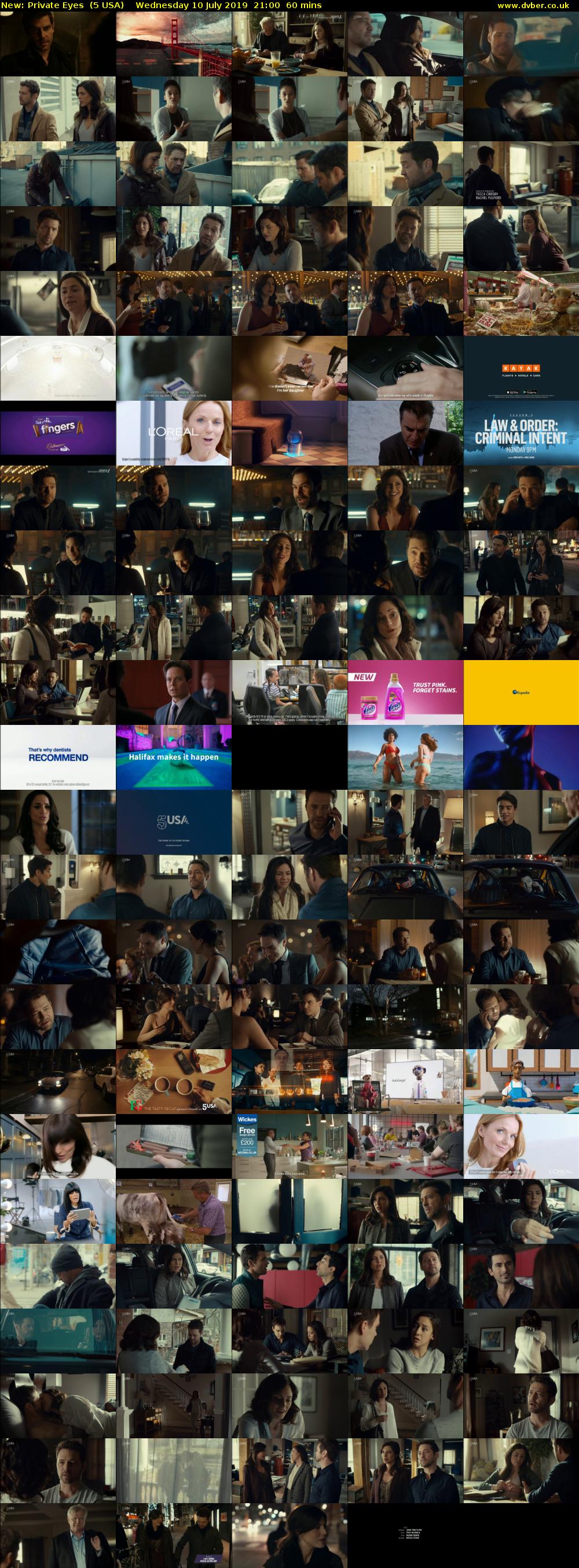Private Eyes (5 USA) Wednesday 10 July 2019 21:00 - 22:00