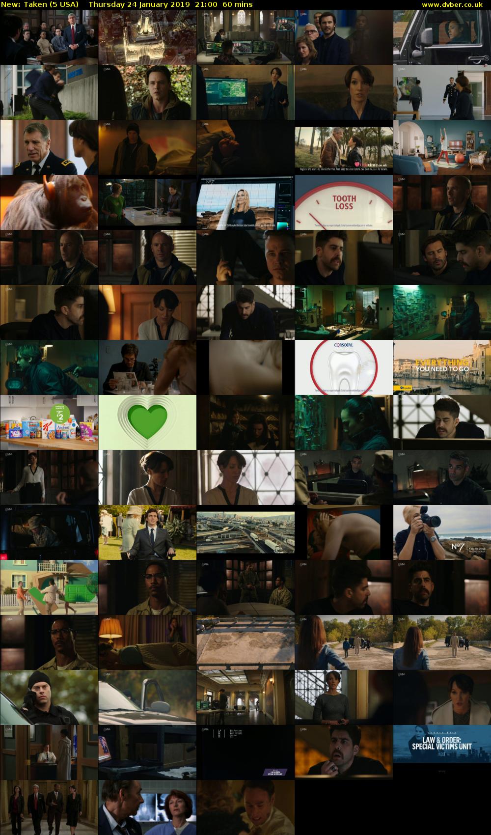 Taken (5 USA) Thursday 24 January 2019 21:00 - 22:00