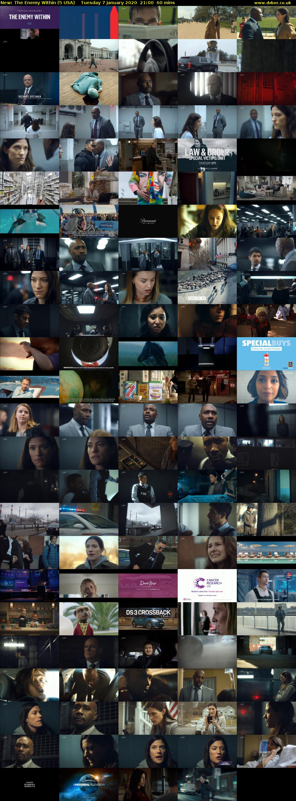 The Enemy Within (5 USA) Tuesday 7 January 2020 21:00 - 22:00