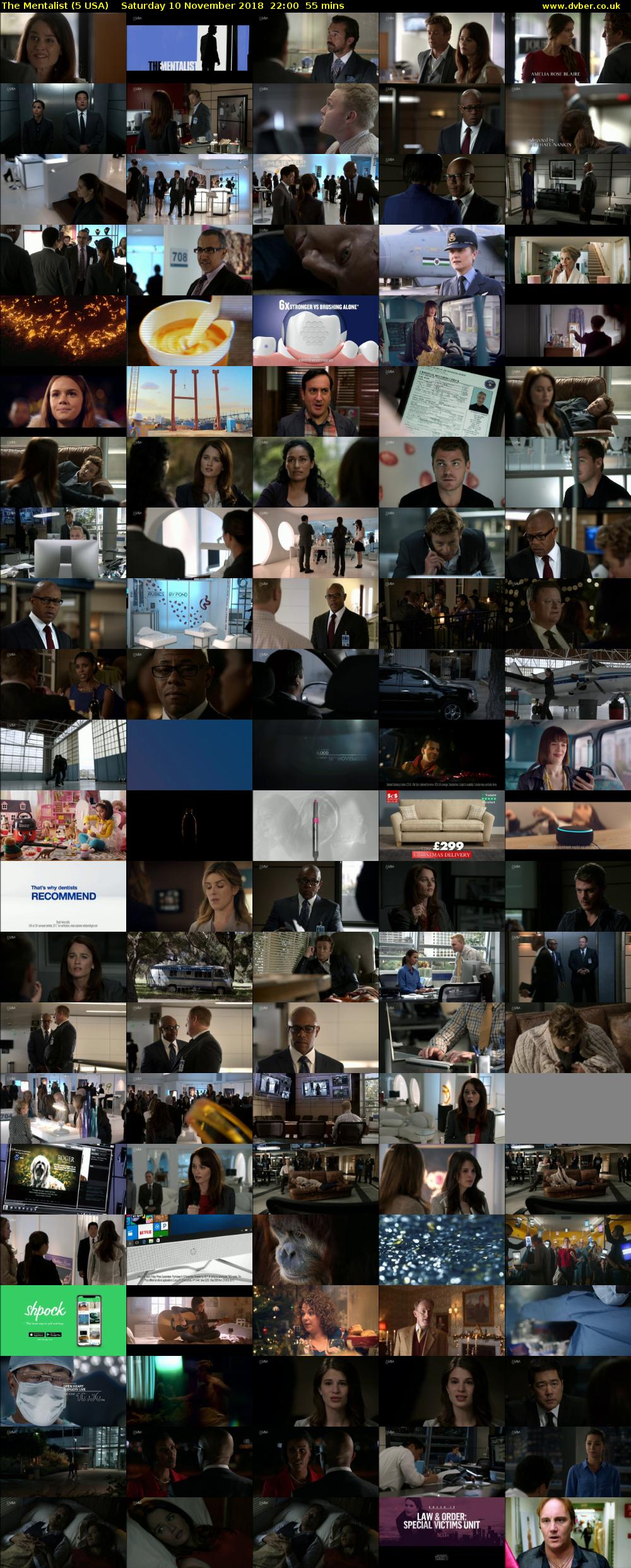 The Mentalist (5 USA) Saturday 10 November 2018 22:00 - 22:55