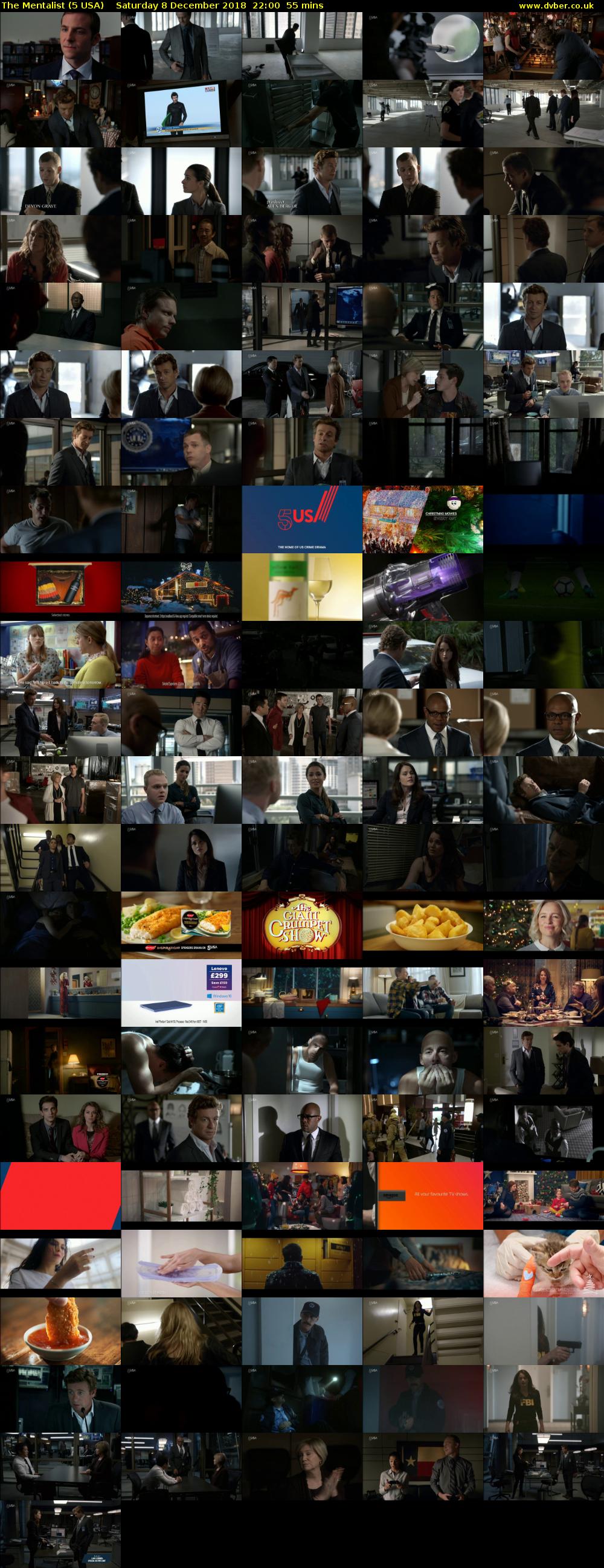 The Mentalist (5 USA) Saturday 8 December 2018 22:00 - 22:55