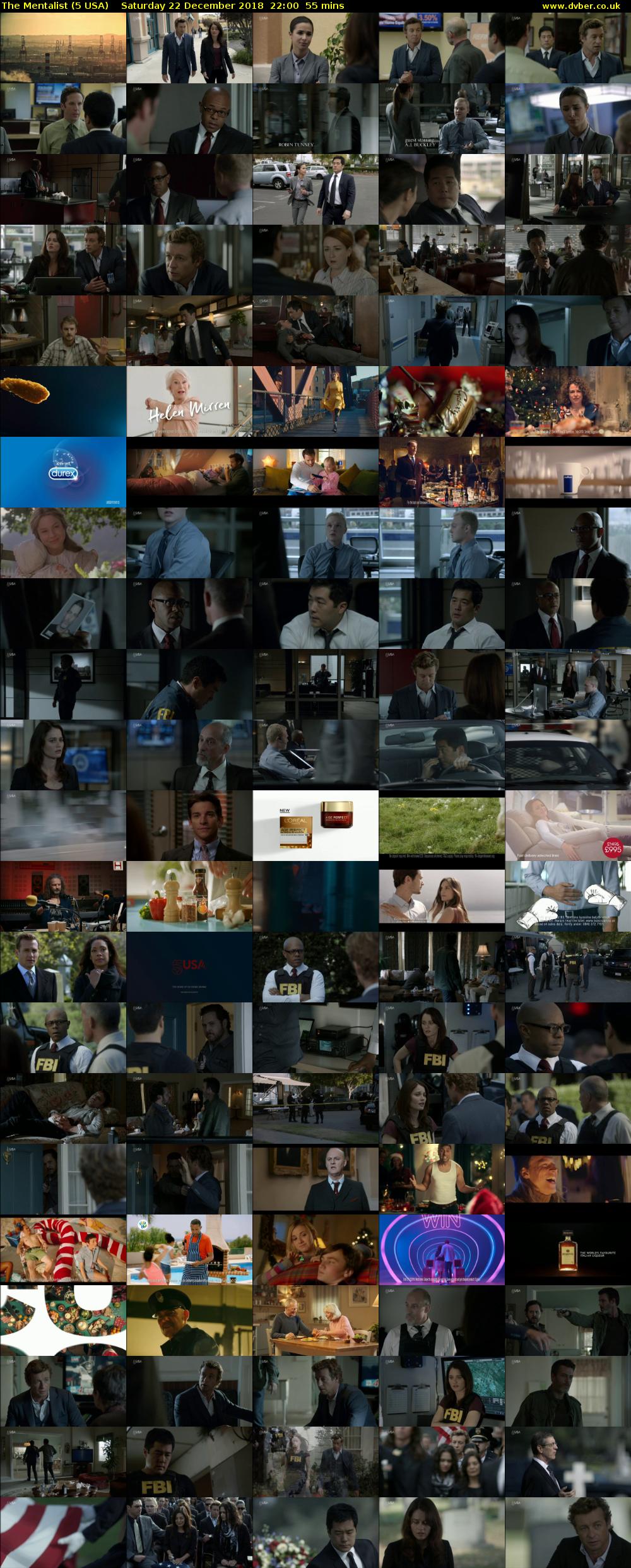 The Mentalist (5 USA) Saturday 22 December 2018 22:00 - 22:55