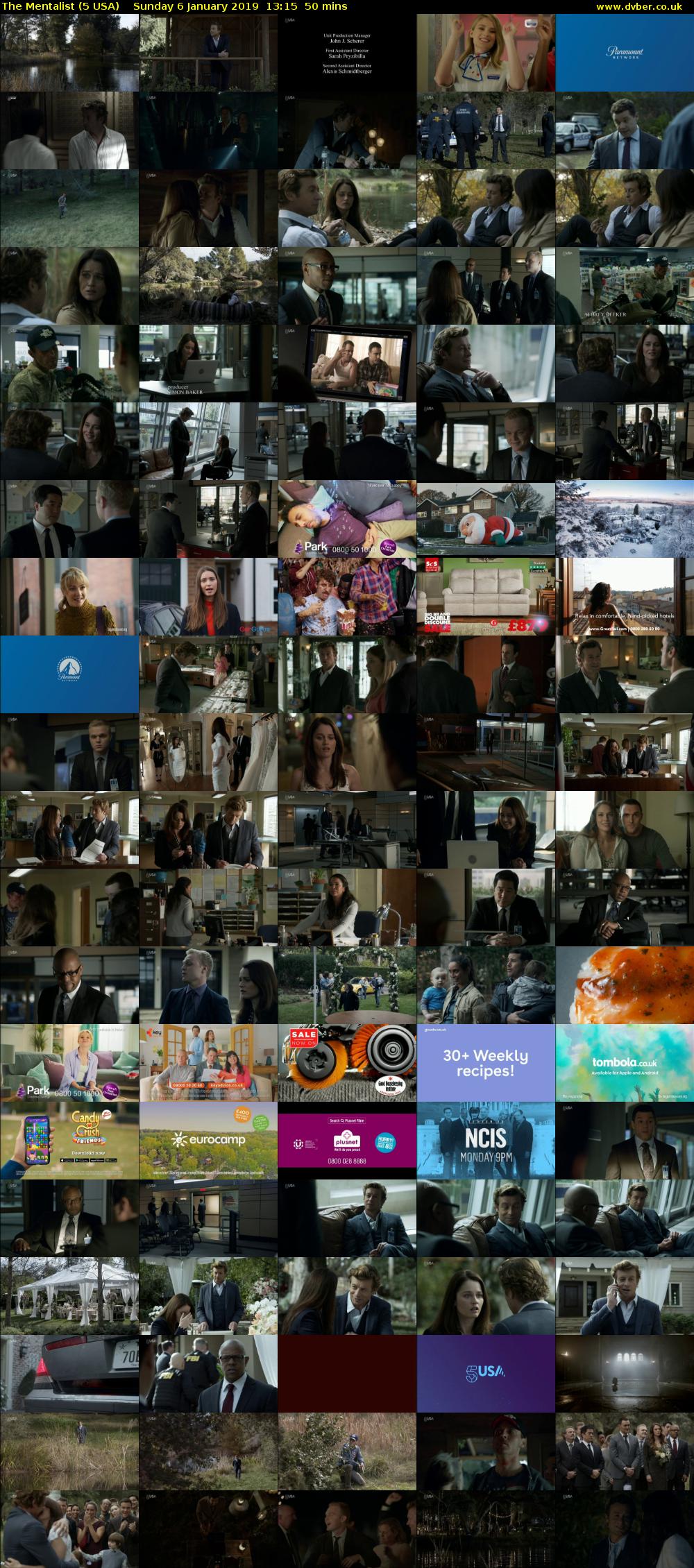 The Mentalist (5 USA) Sunday 6 January 2019 13:15 - 14:05