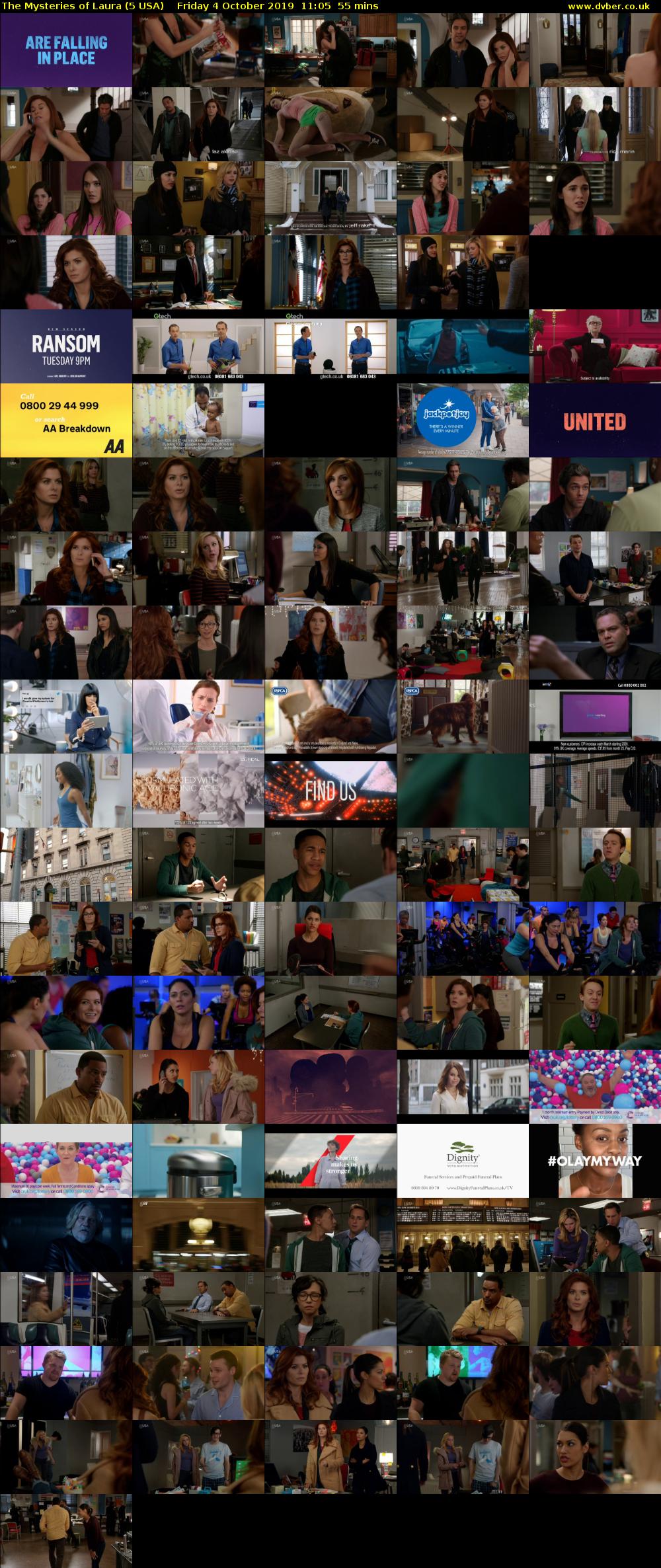 The Mysteries of Laura (5 USA) Friday 4 October 2019 11:05 - 12:00
