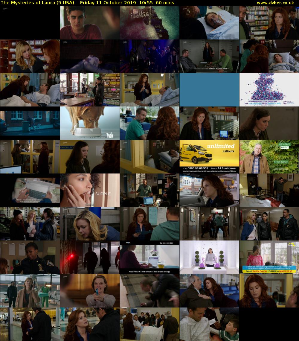 The Mysteries of Laura (5 USA) Friday 11 October 2019 10:55 - 11:55