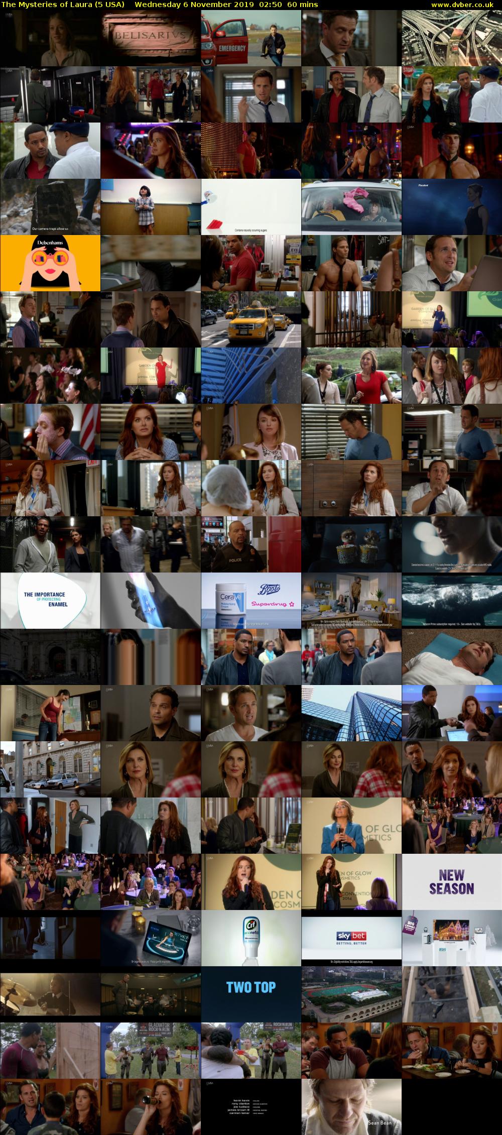 The Mysteries of Laura (5 USA) Wednesday 6 November 2019 02:50 - 03:50
