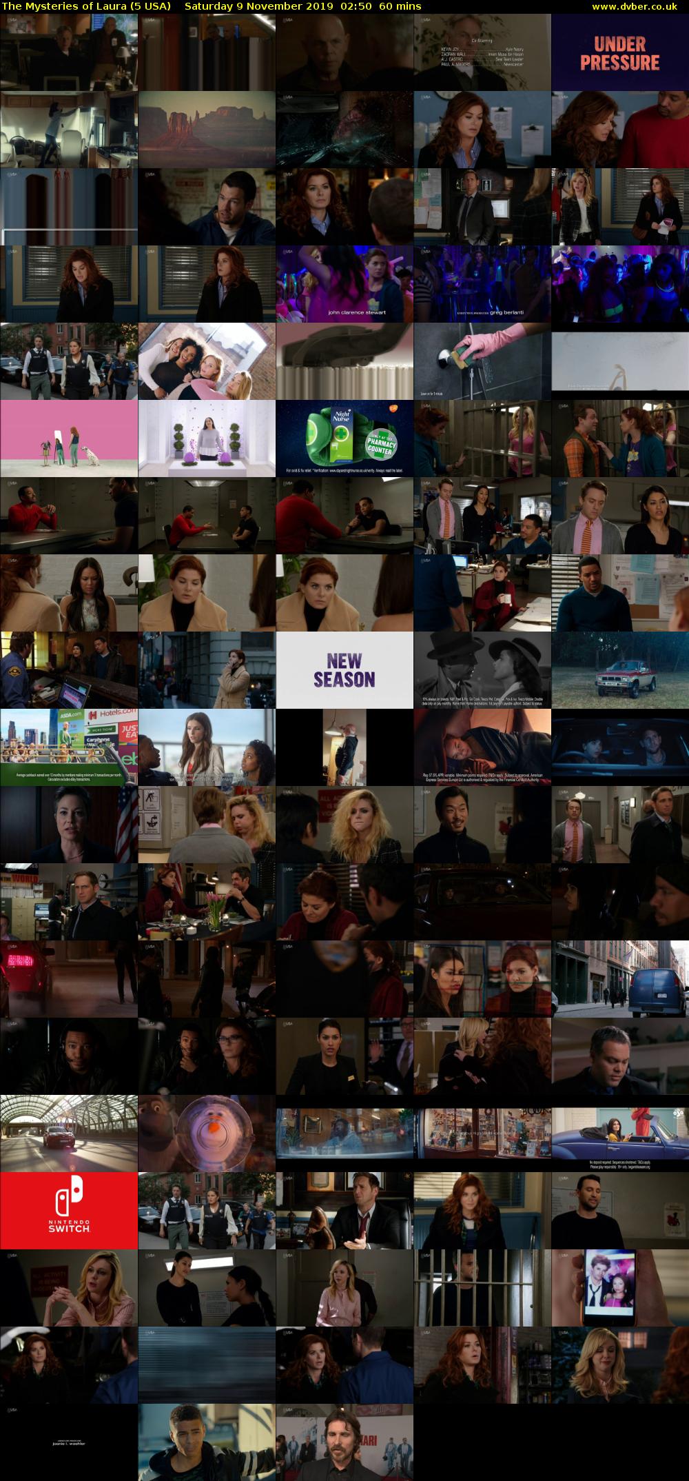 The Mysteries of Laura (5 USA) Saturday 9 November 2019 02:50 - 03:50