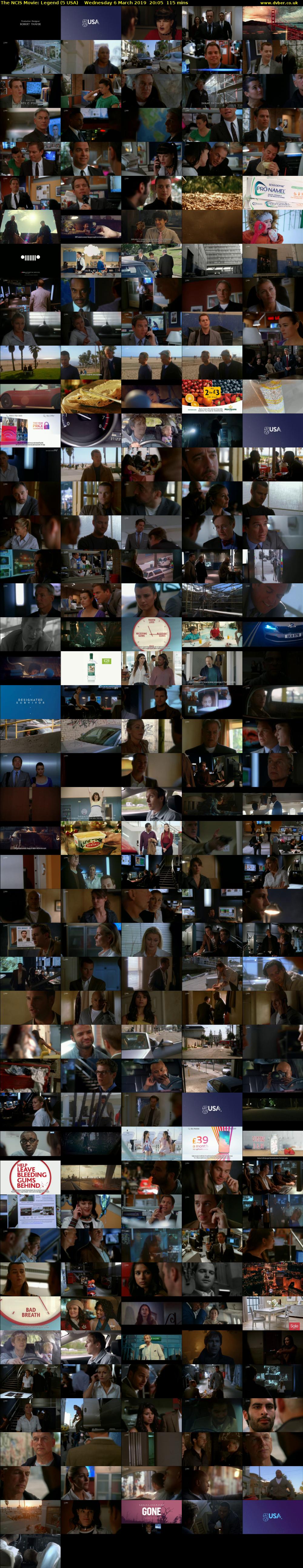 The NCIS Movie: Legend (5 USA) Wednesday 6 March 2019 20:05 - 22:00