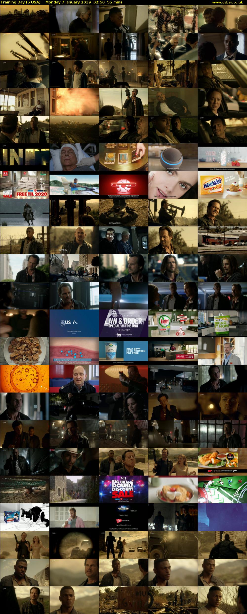 Training Day (5 USA) Monday 7 January 2019 02:50 - 03:45