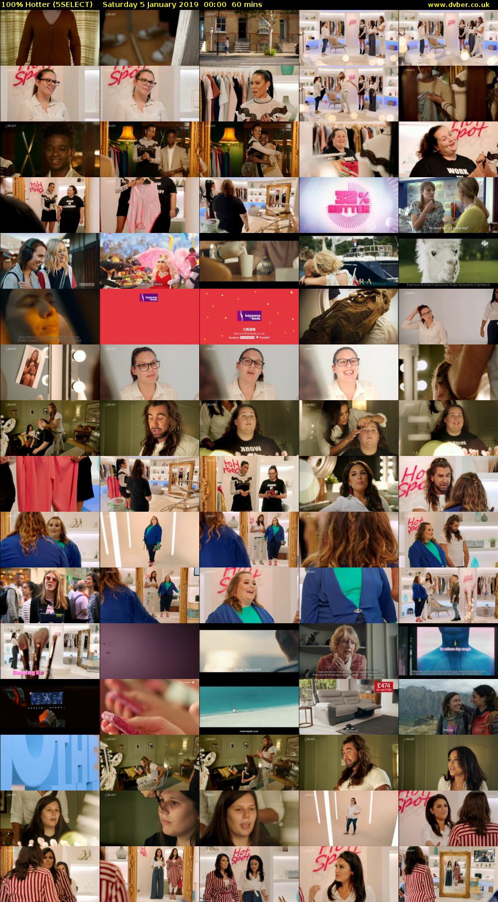 100% Hotter (5SELECT) Saturday 5 January 2019 00:00 - 01:00