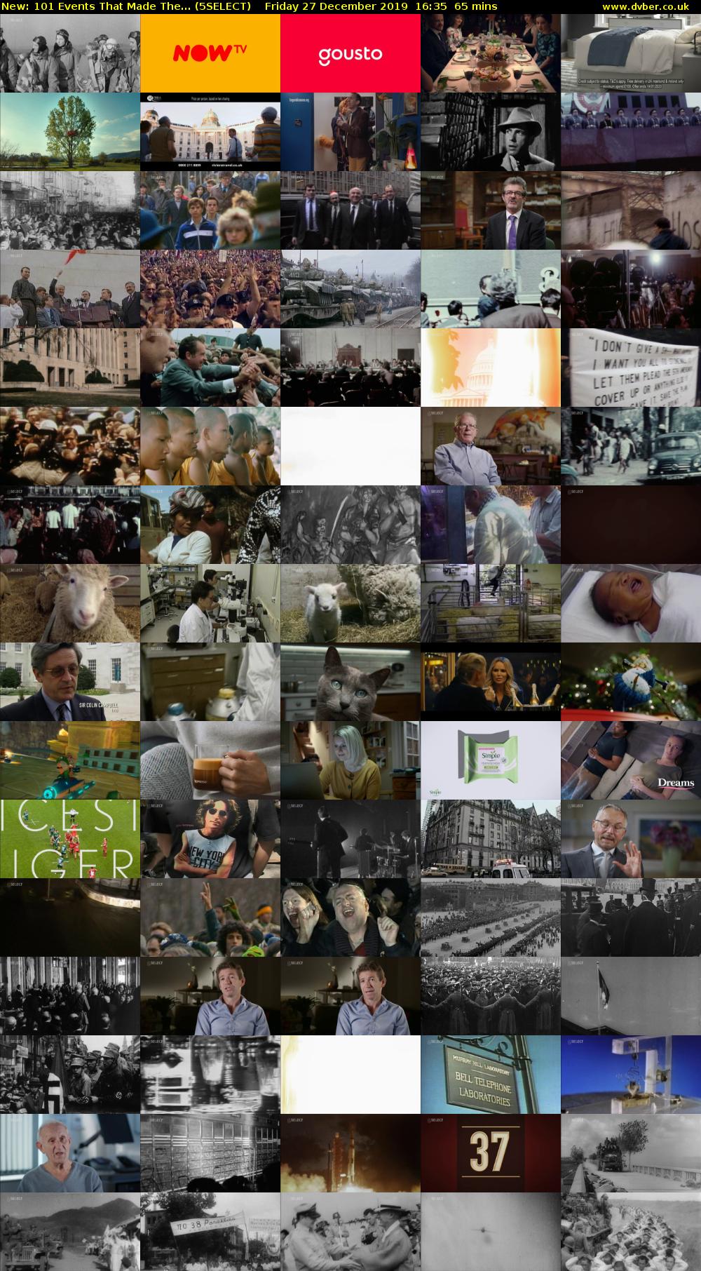 101 Events That Made The... (5SELECT) Friday 27 December 2019 16:35 - 17:40
