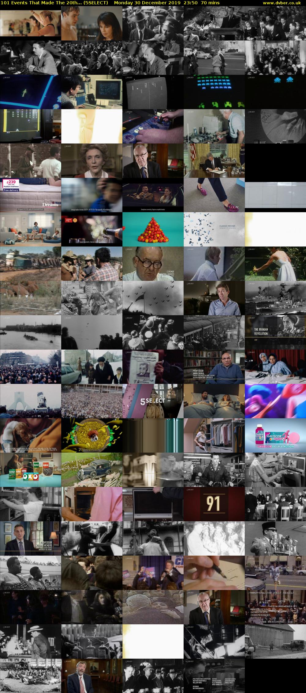 101 Events That Made The 20th... (5SELECT) Monday 30 December 2019 23:50 - 01:00