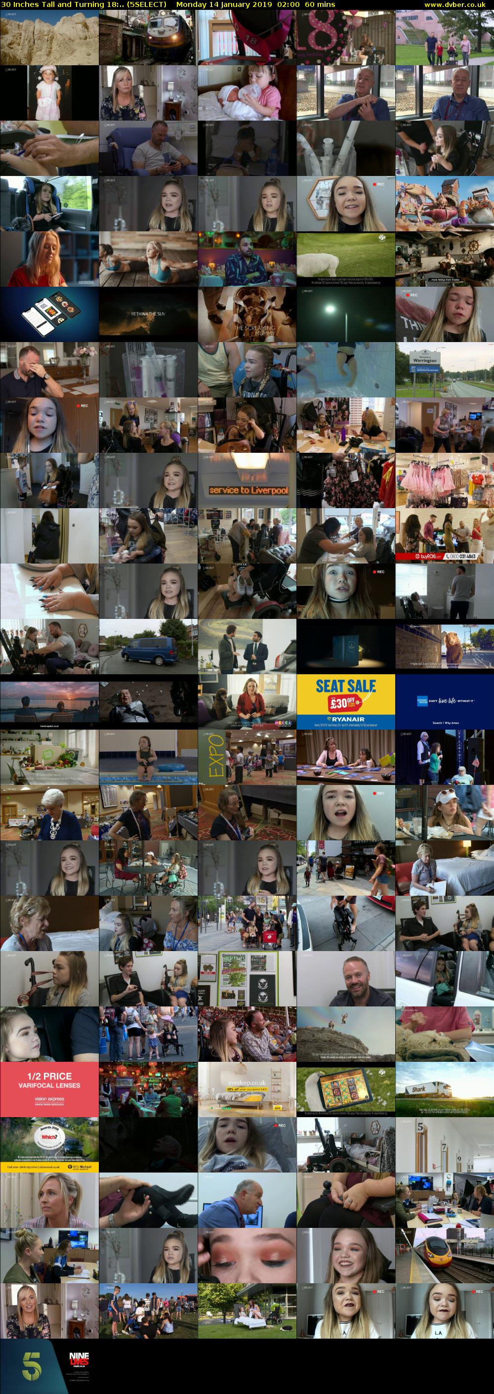 30 Inches Tall and Turning 18:.. (5SELECT) Monday 14 January 2019 02:00 - 03:00