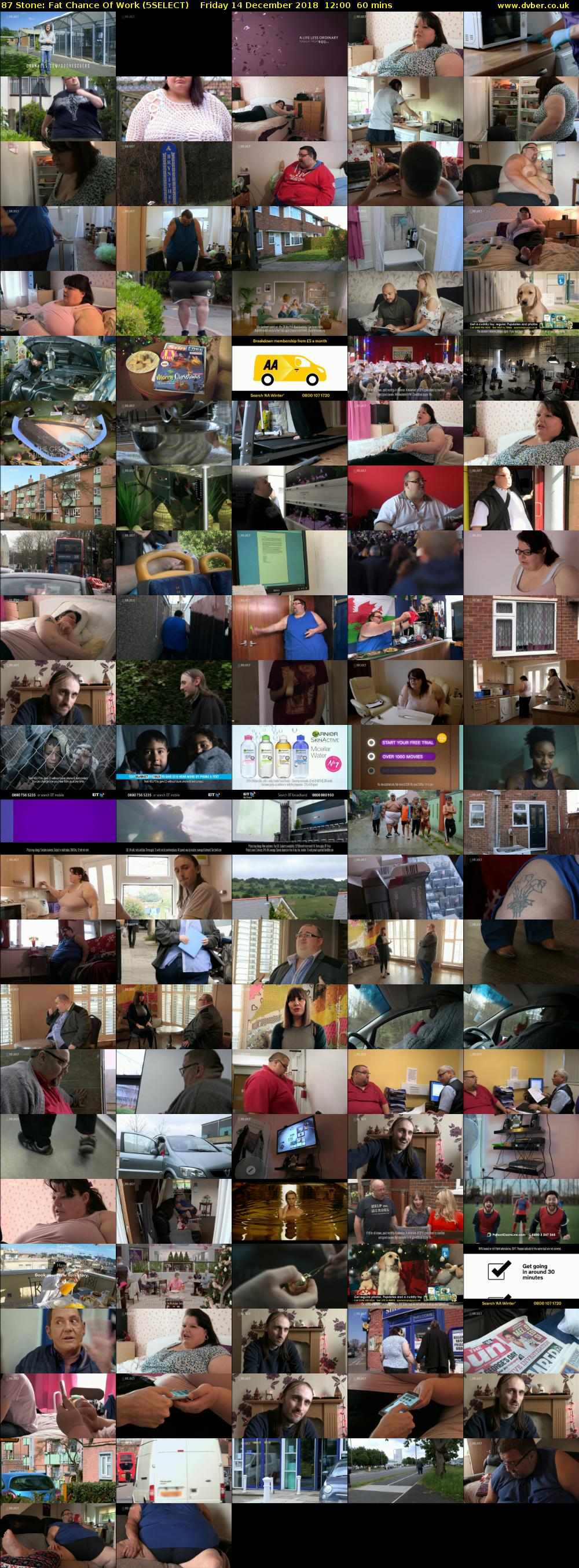 87 Stone: Fat Chance Of Work (5SELECT) Friday 14 December 2018 12:00 - 13:00