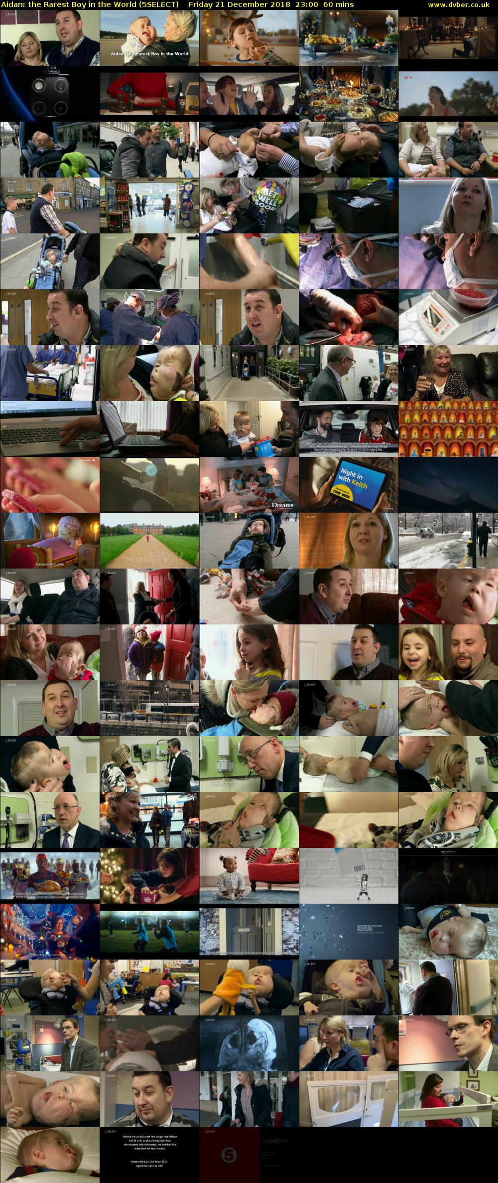 Aidan: the Rarest Boy in the World (5SELECT) Friday 21 December 2018 23:00 - 00:00