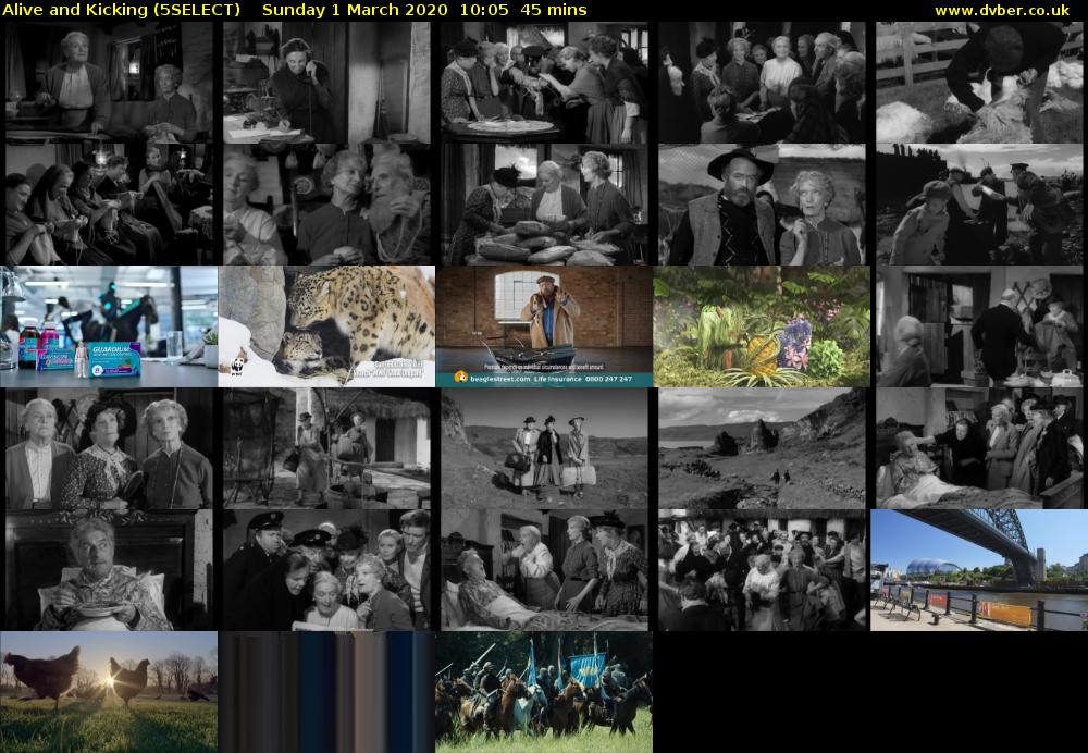 Alive and Kicking (5SELECT) Sunday 1 March 2020 10:05 - 10:50